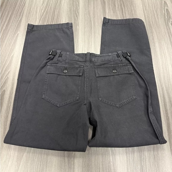 ARITZIA TNA Marco Pants Relaxed Super Low Rise Utility Pants BLACK Size 0 - Picture 7 of 8